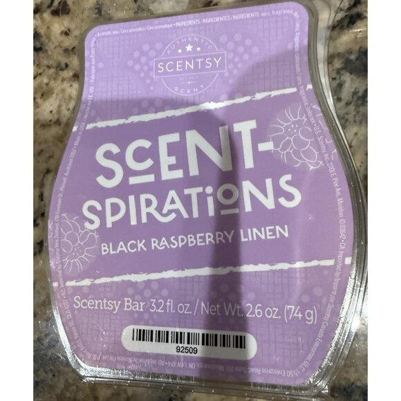 Lot of 3 Scentsy Black Raspberry Linen, Sangria & Frosting Wax Bars 3.2 fl oz @ - Picture 3 of 5